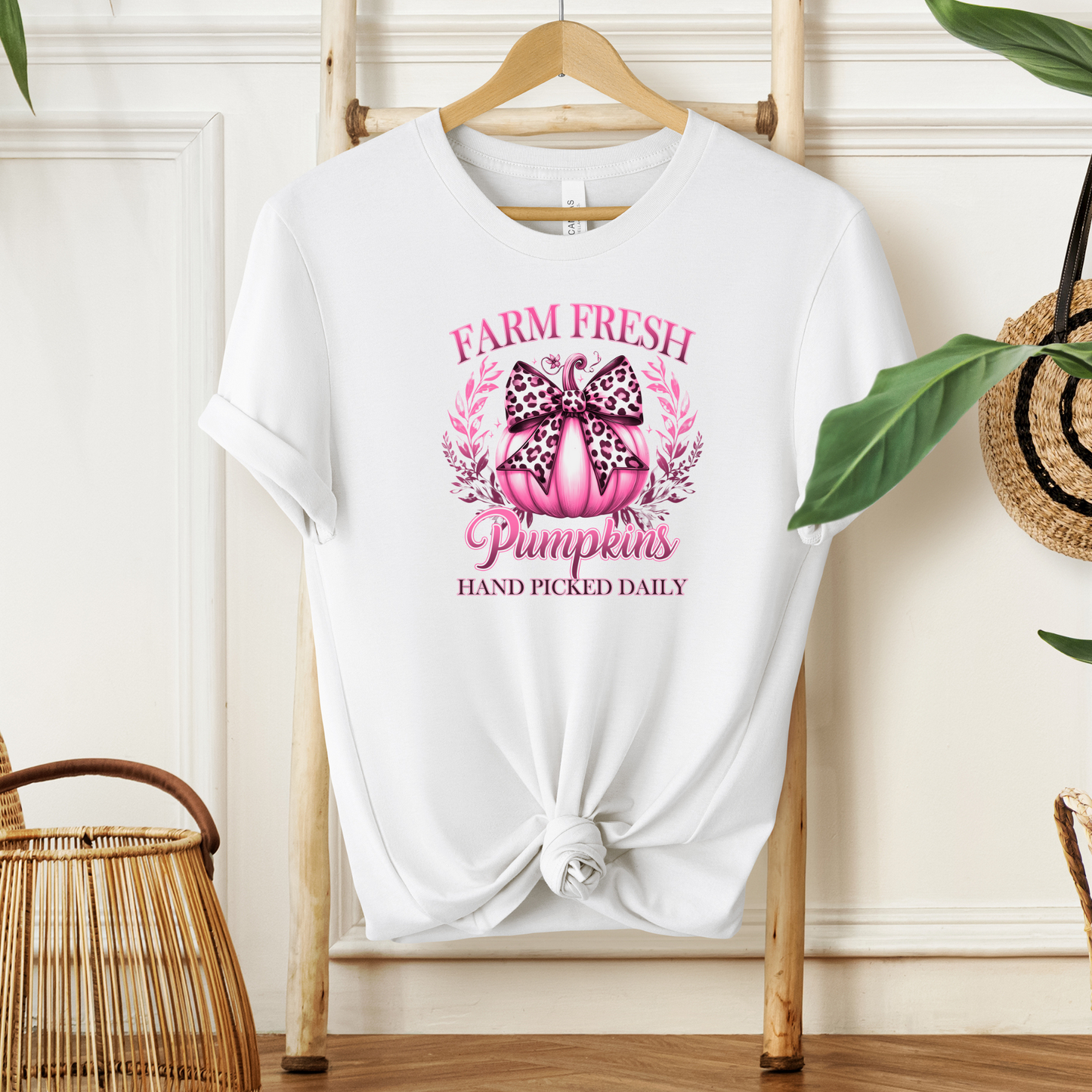 "PINK FARM FRESH PUMPKINS" TSHIRT