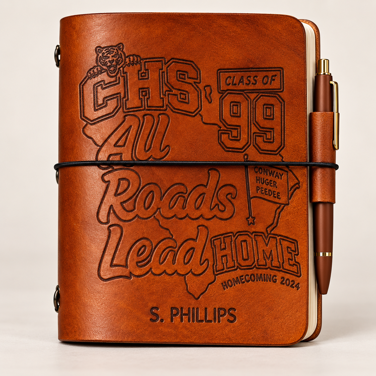 Class of 1999 Leather Journal – All Roads Lead Home