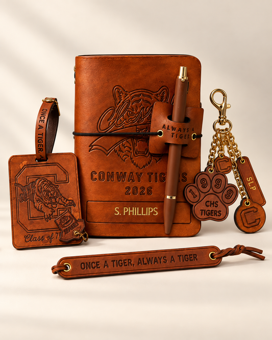 Conway Tigers Deluxe Leather Gift Bundle