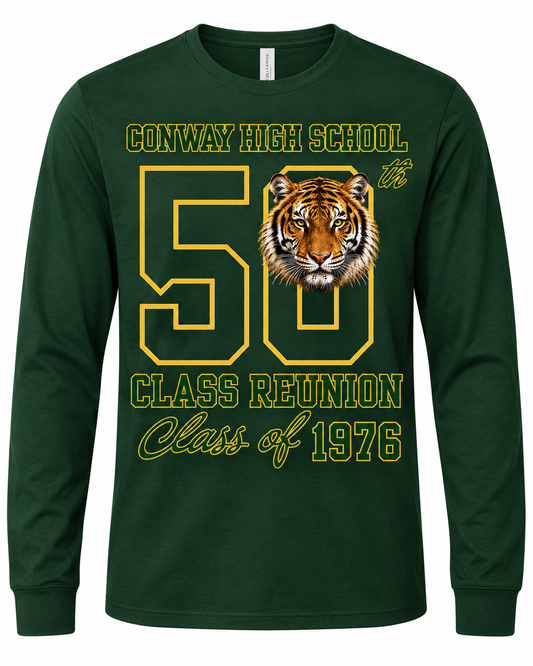 Conway High School Class of 1976 | 50th Reunion T-Shirt – Green