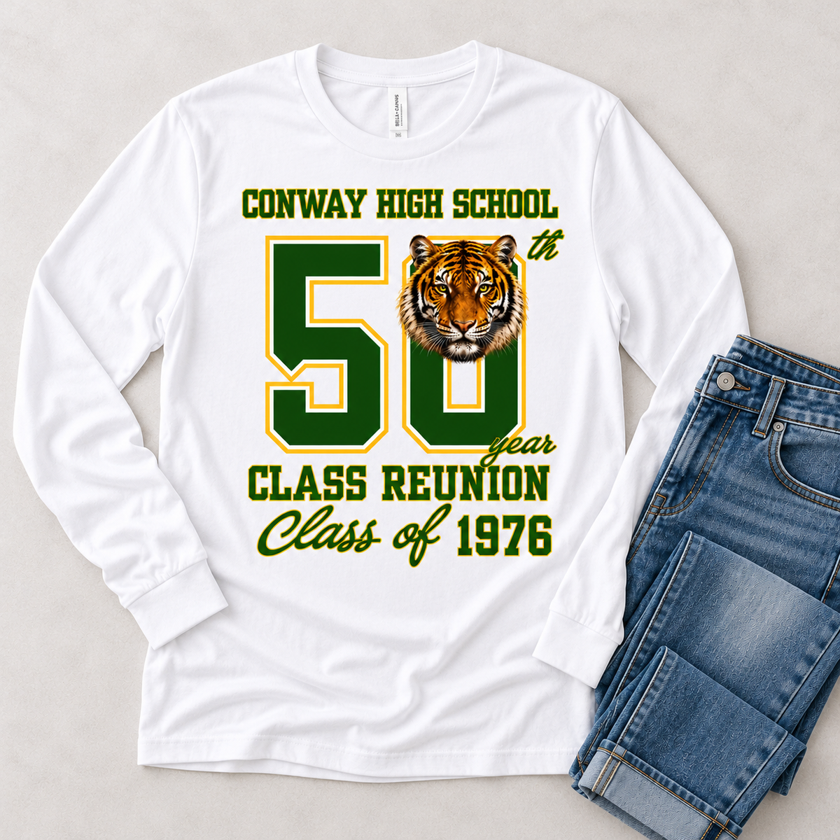 Conway High School Class of 1976 | 50th Reunion T-Shirt – White