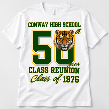 Conway High School Class of 1976 | 50th Reunion T-Shirt – White
