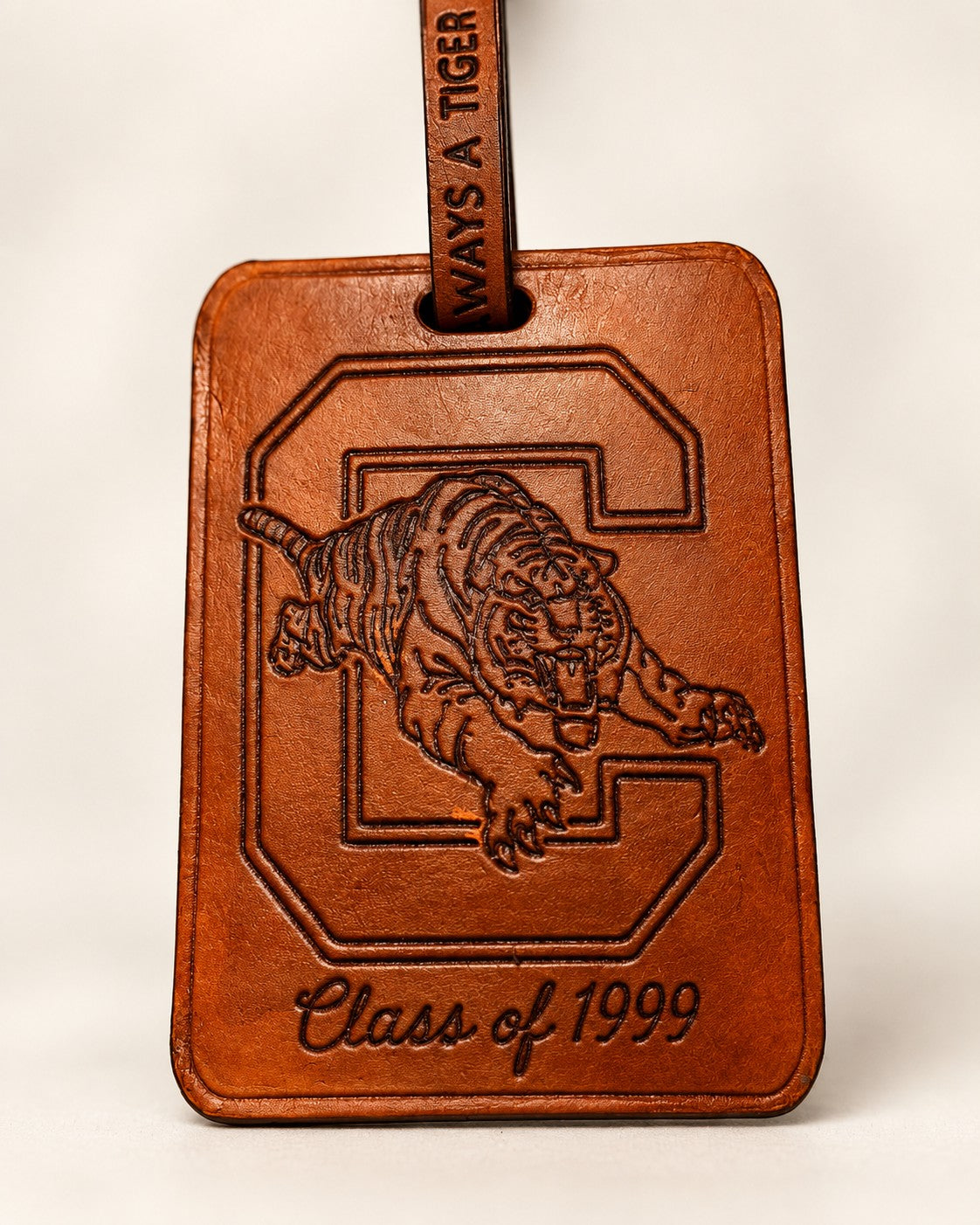 Conway Tigers Class of 1999 Leather Bag Tag – Alumni Keepsake